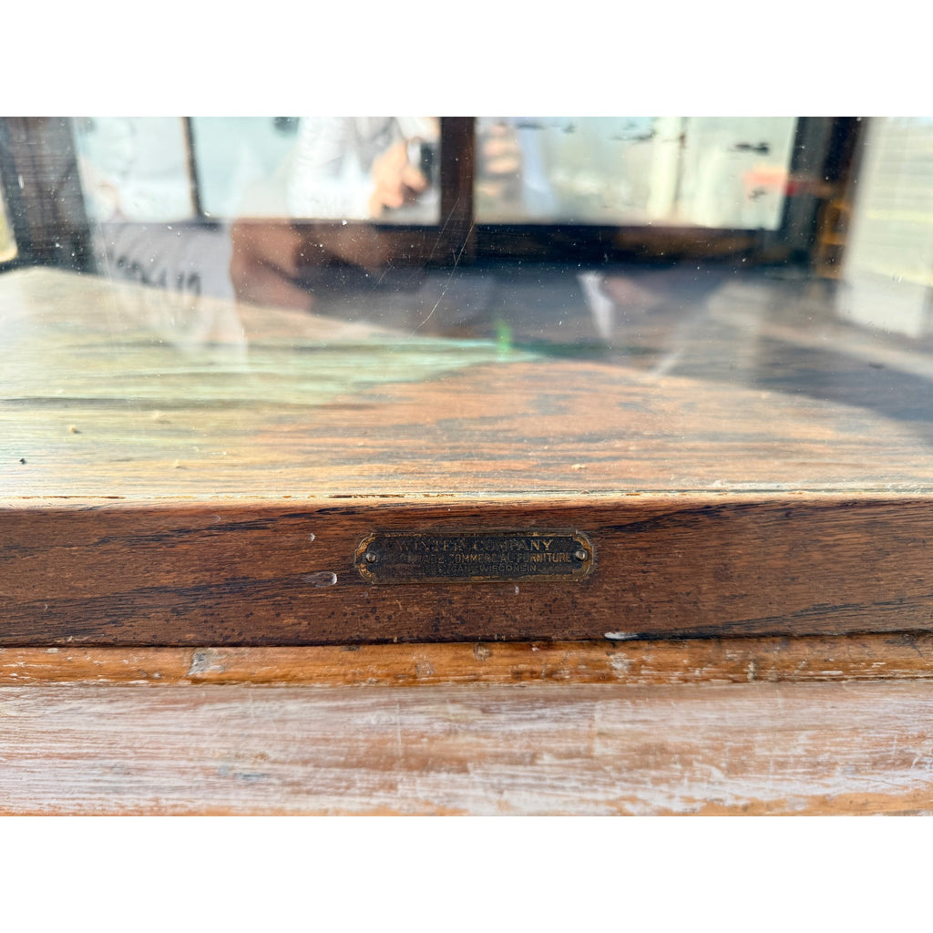 Vintage Countertop Display Case Showcase Winter Company Sheboygan