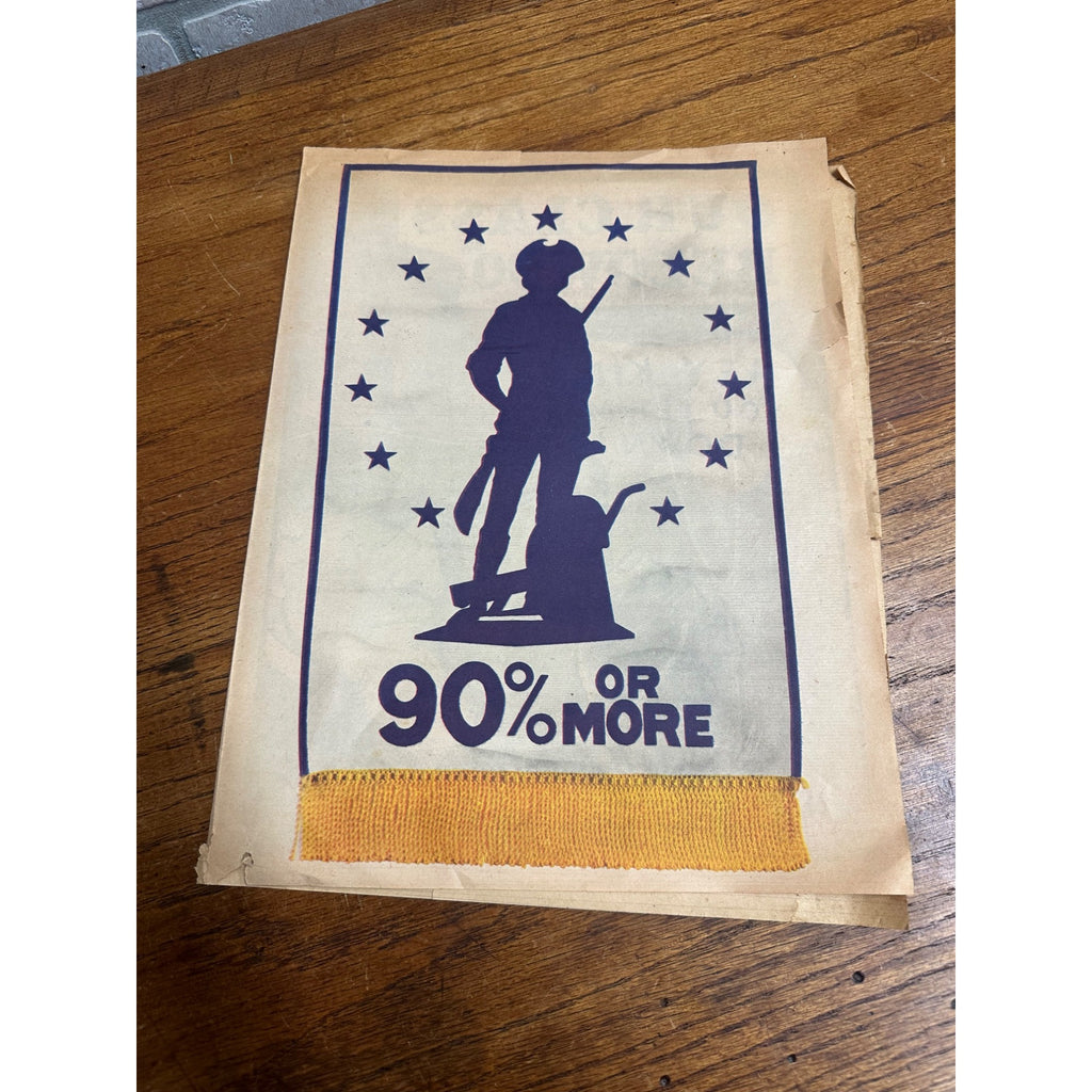 RARE 1944 WWII 'SCHOOLS at WAR' Class Bond POSTER~Minuteman/Uncle Sam/ATTACK!