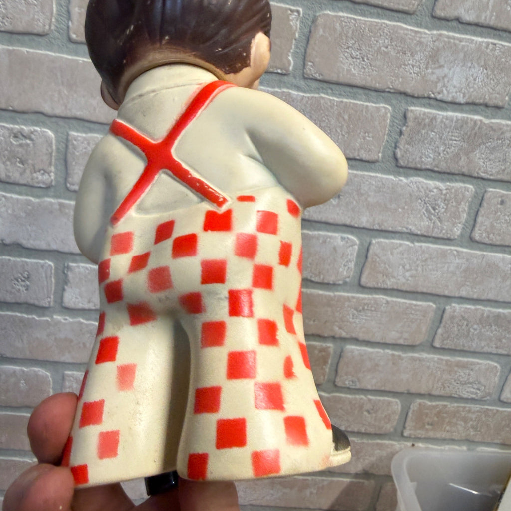 Vintage 1973 Bob's Big Boy Rubber/Vinyl Bank Doll Figure 8.5”