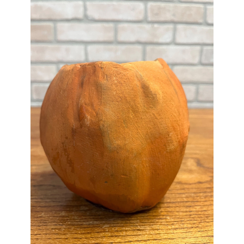 Antique 1920s German Halloween Jack o' Lantern JOL Pressed Cardboard Large 5.5"