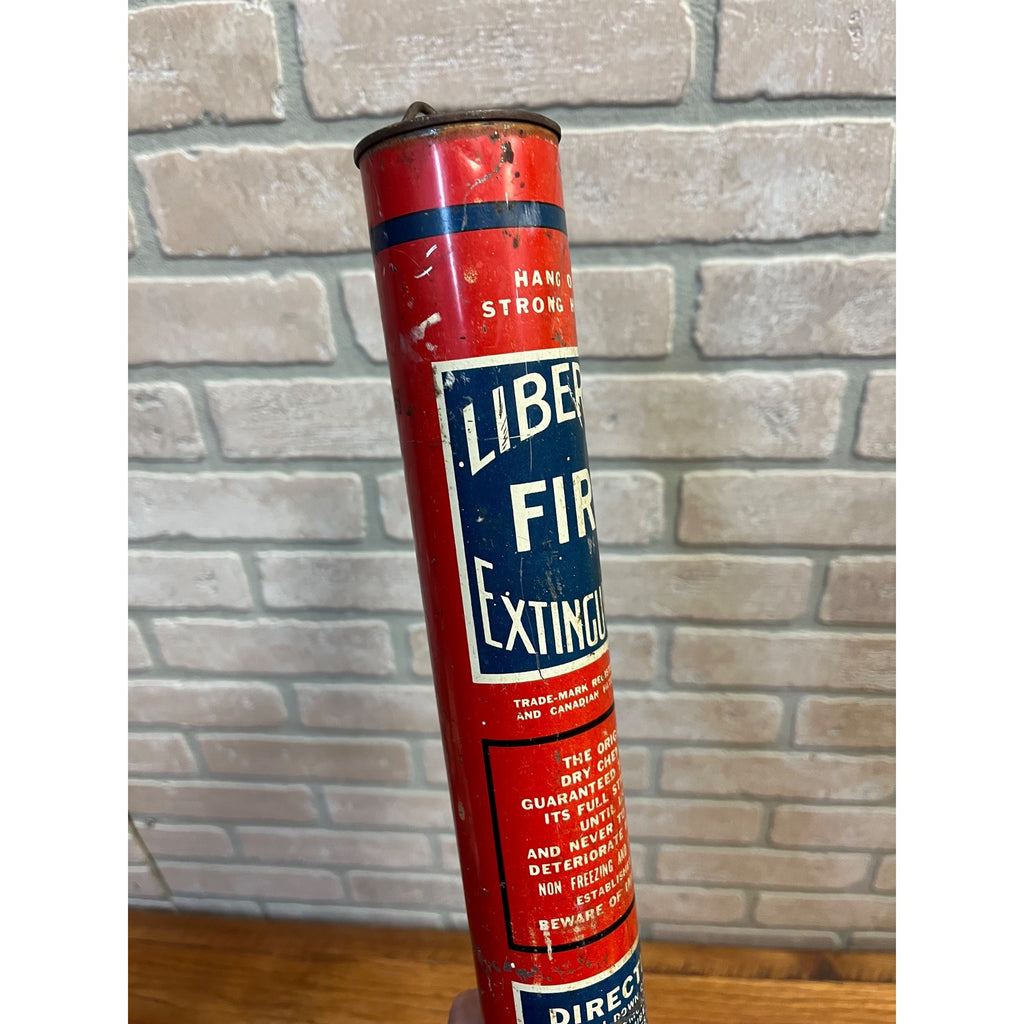 Antique Liberty Fire Extinguisher Wawanesa Insurance Dry Chemical 3 Pounds