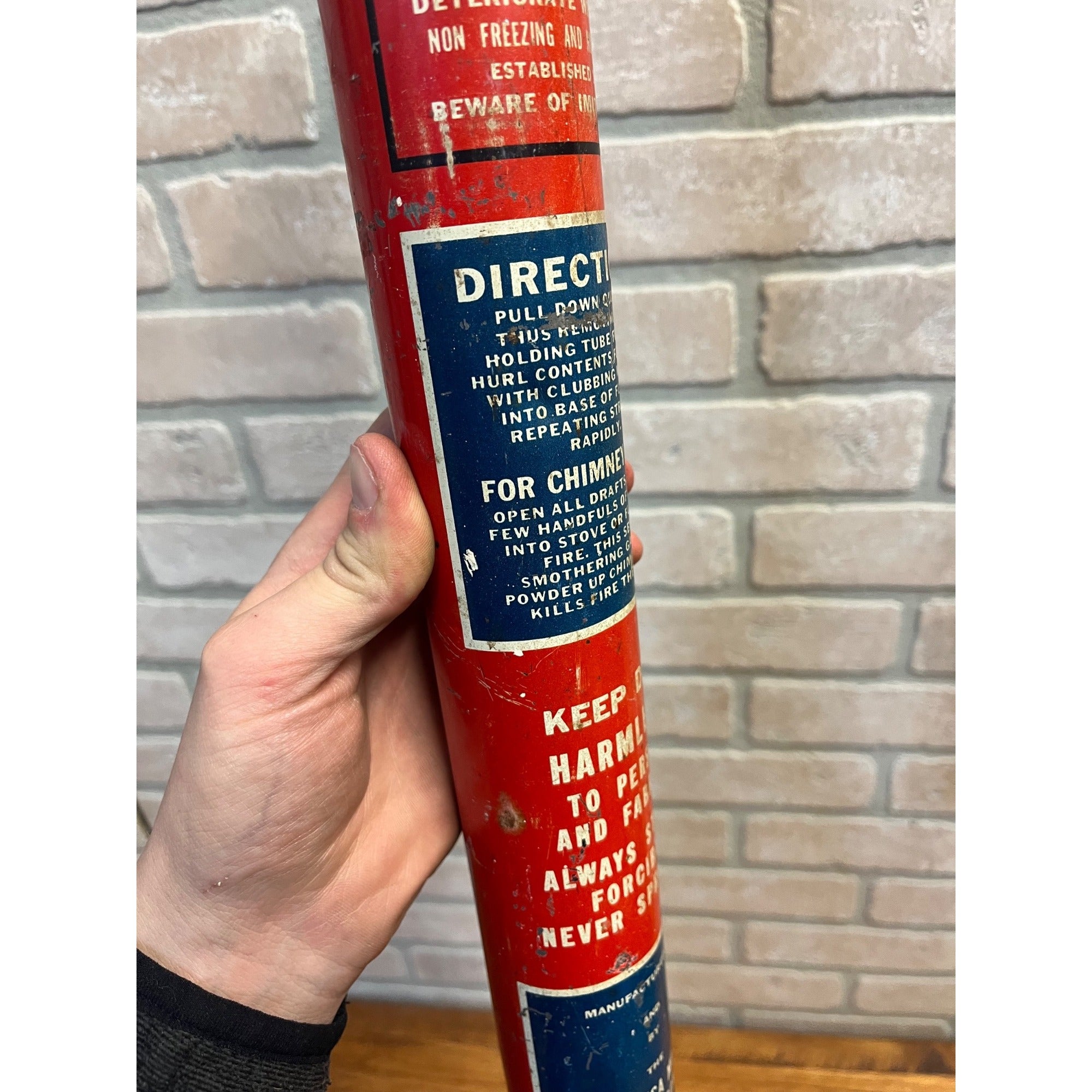 Antique Liberty Fire Extinguisher Wawanesa Insurance Dry Chemical 3 Pounds