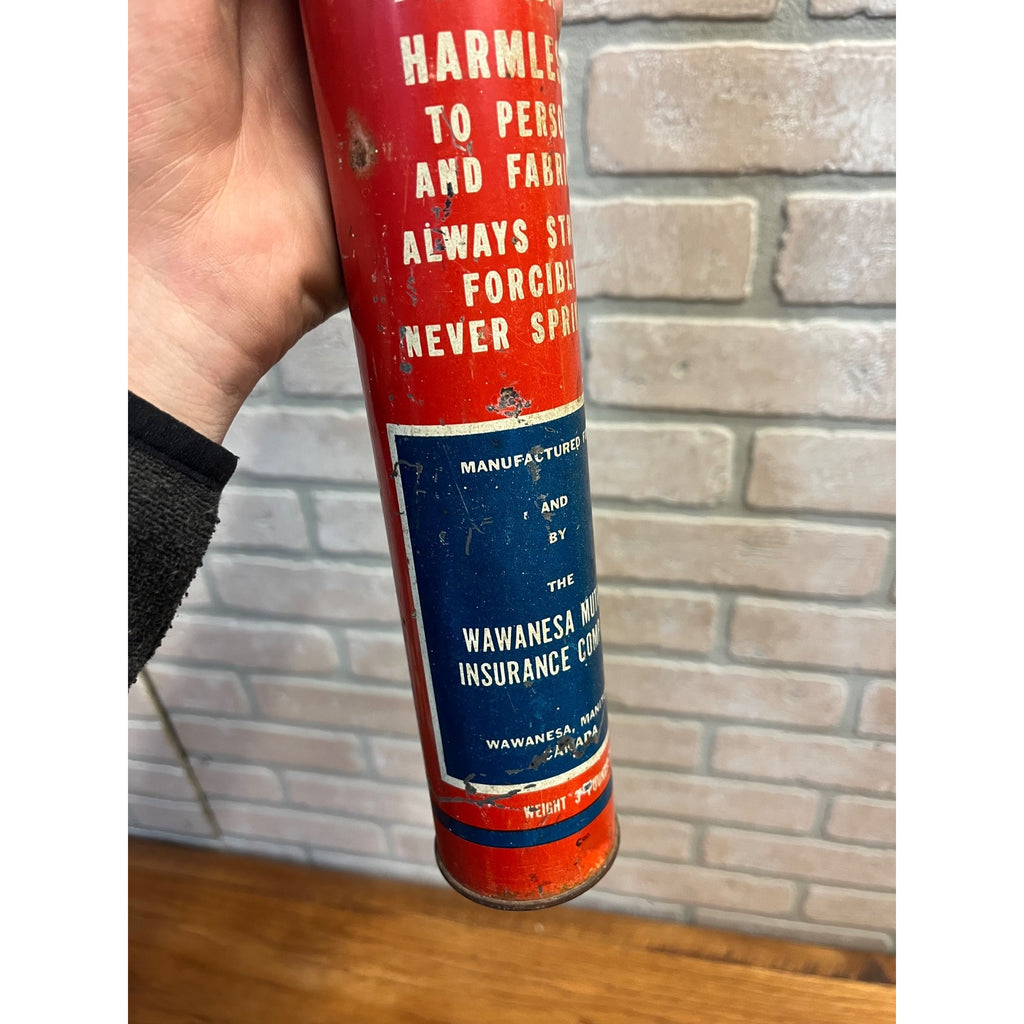 Antique Liberty Fire Extinguisher Wawanesa Insurance Dry Chemical 3 Pounds