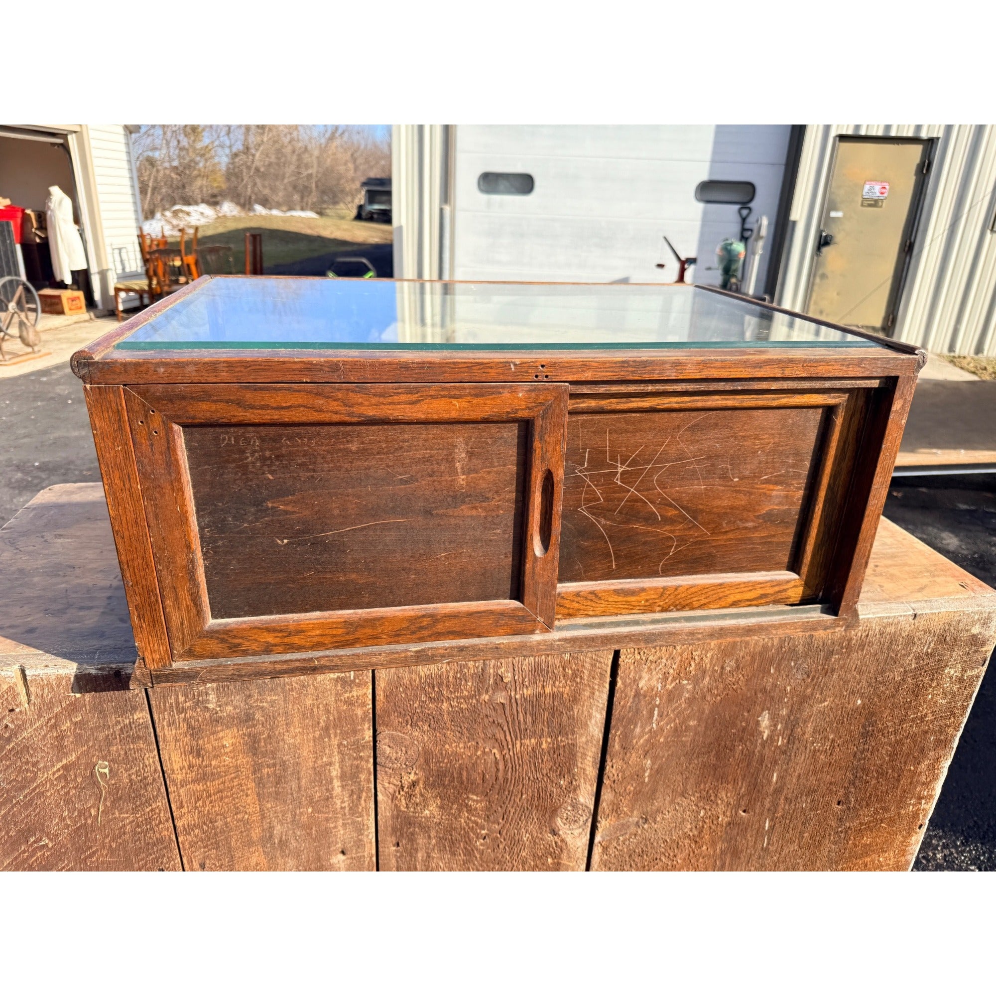 Vintage Countertop Display Case Showcase Winter Company Sheboygan