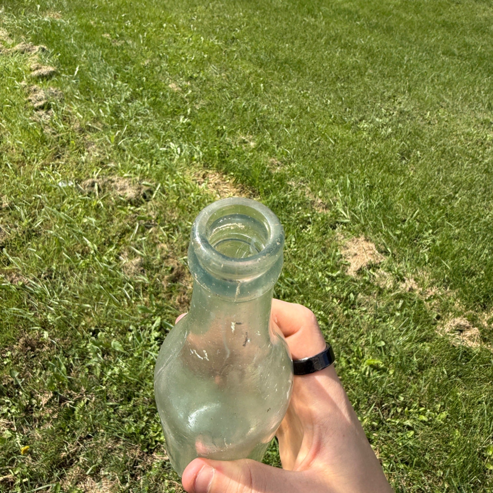 Antique 1900s  Garden City Brewing Chicago Illinois Beer Bottle Embossed Clear