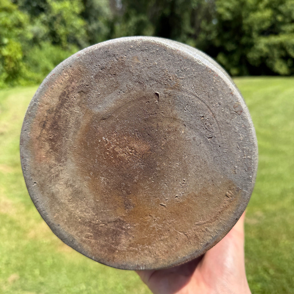 Antique Early Ovoid Stoneware Jug Crock Pennsylvania Cobalt Details Maple Syrup