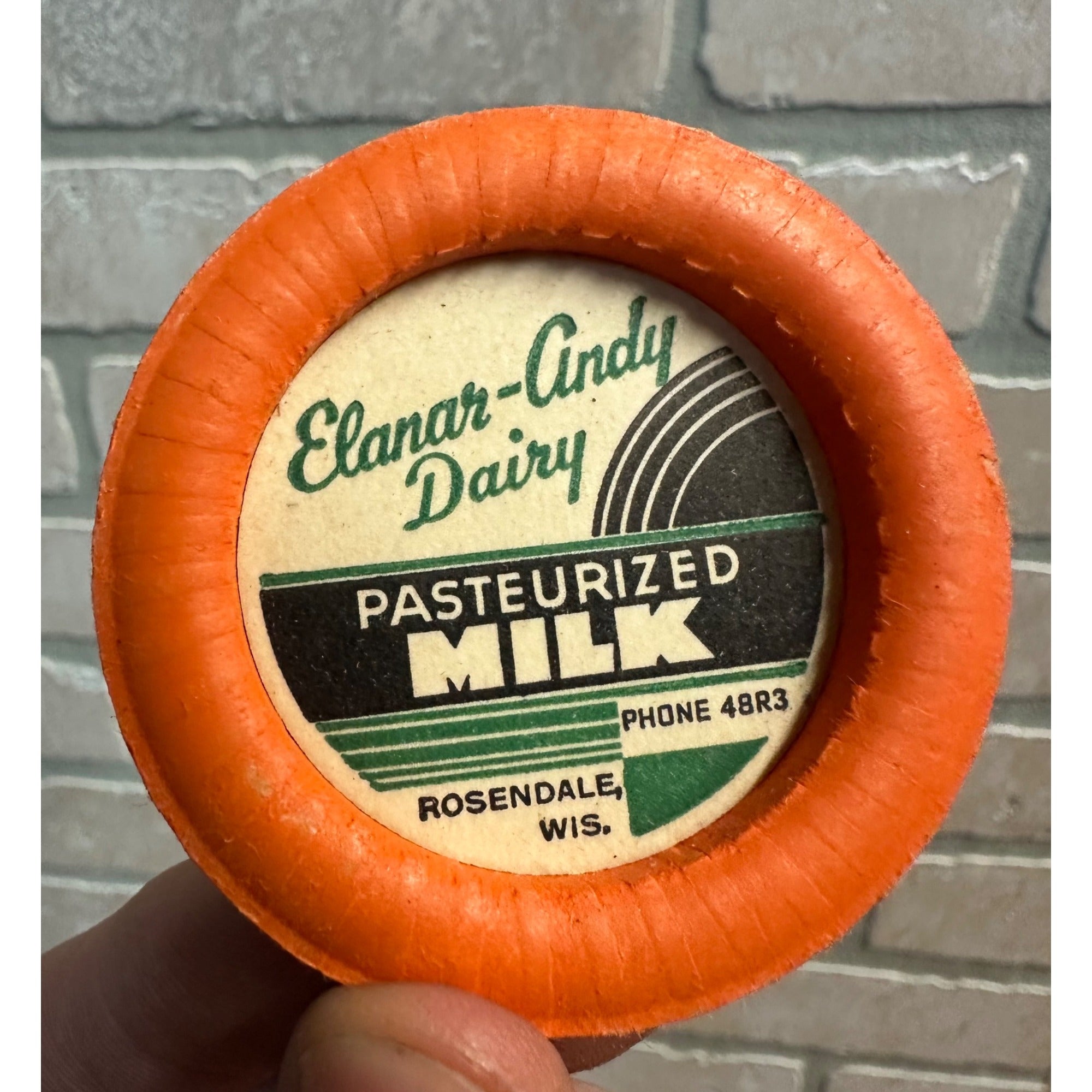 Milk Bottle Cap Cover - Elanar-Andy Dairy Farm - Rosendale, (Wisconsin) WI Wis