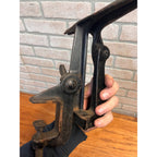 Antique Cast Steel Hand Saw Sharpening Bench Vise 9-7/8" Jaws - Unbranded