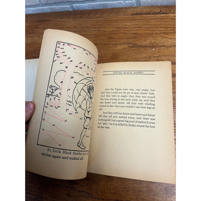 RARE 1928 Little Black Sambo Magic Drawing Coloring Book Platt & Munk Co