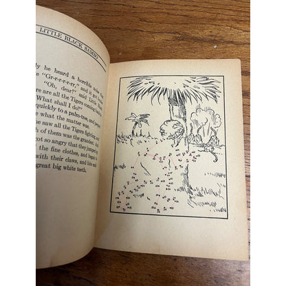 RARE 1928 Little Black Sambo Magic Drawing Coloring Book Platt & Munk Co
