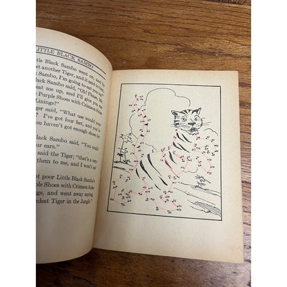 RARE 1928 Little Black Sambo Magic Drawing Coloring Book Platt & Munk Co