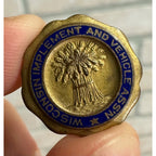 RARE 1900s Wisconsin Retail Implement & Vehicle Dealers Association Stud Button