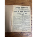 Vintage 1912 Pluck & Luck 5 Cent Magazine Issue Shore Line Sam Story Frank Tousey