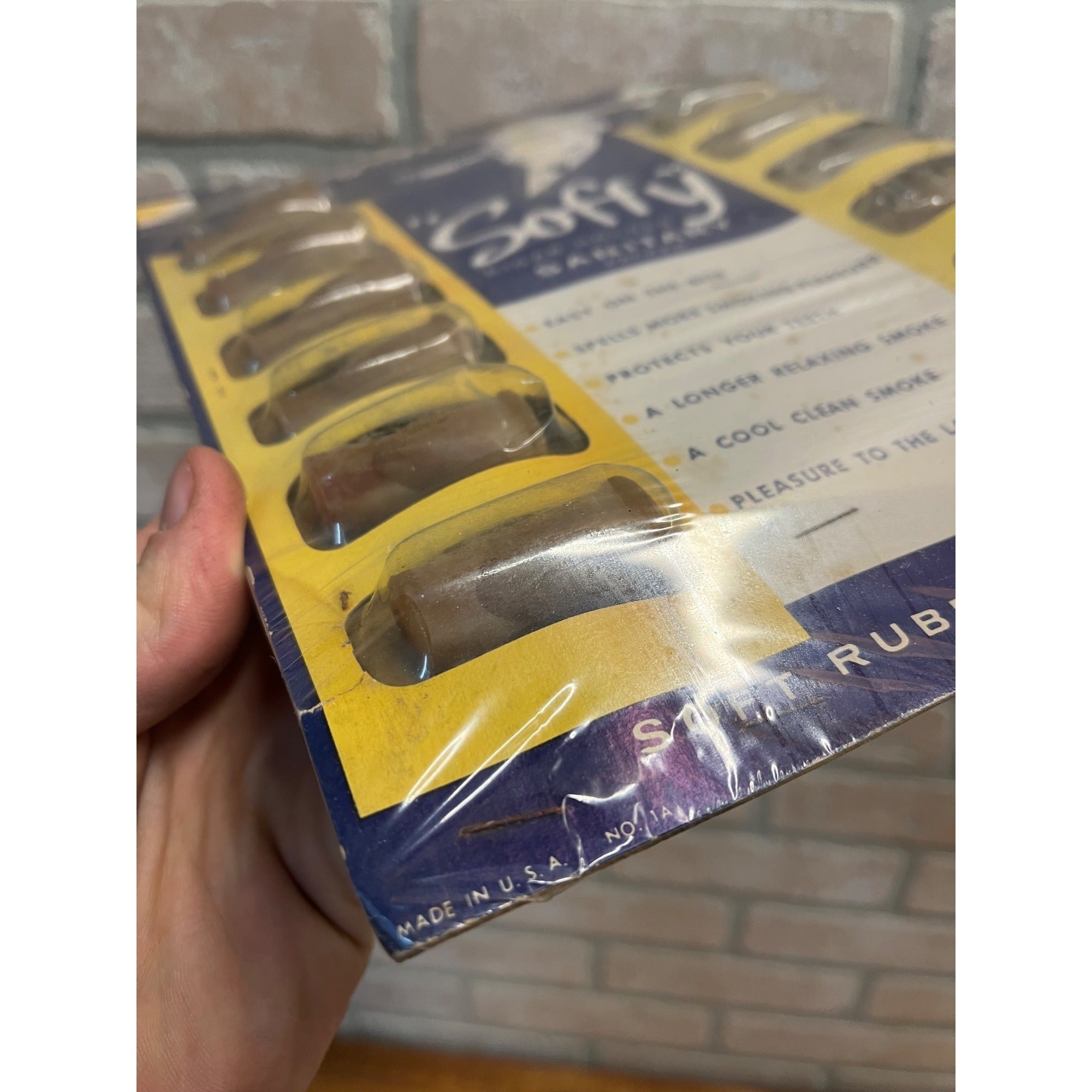 Vintage 1940s Bryco Cigar Holders Rubber Store Advertising Sign Display