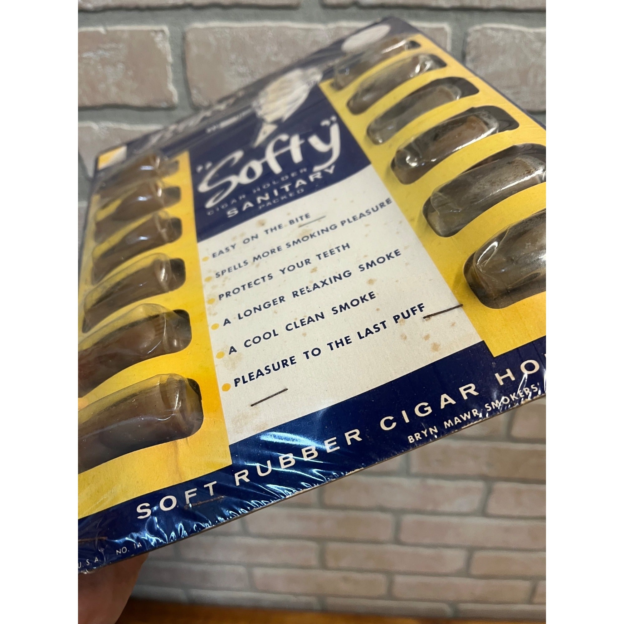 Vintage 1940s Bryco Cigar Holders Rubber Store Advertising Sign Display