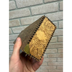 Antique Victorian Pyrography Art Wooden Storage Box Ornate Floral Flemish