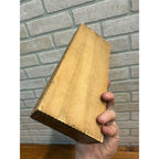 Antique Victorian Pyrography Art Wooden Storage Box Ornate Floral Flemish