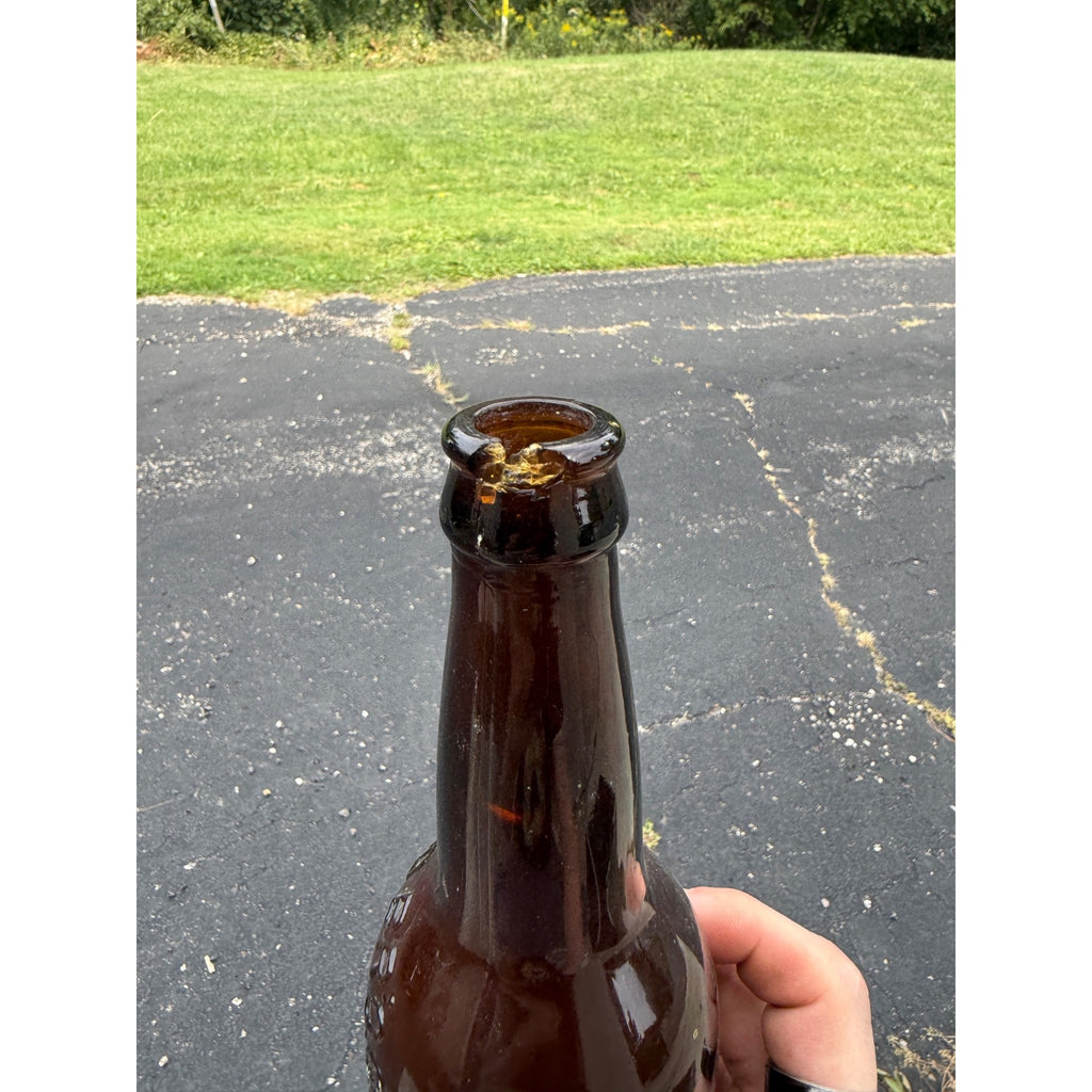 Pre-Pro Amber Bechaud Brewing Co Fond Du Lac , WIS Bottle Embossed WF&S  9 1/2"