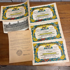 WW2 USS S.D. Sturgis Imperium Neptuni Regis Certificate Equator US Navy 3166