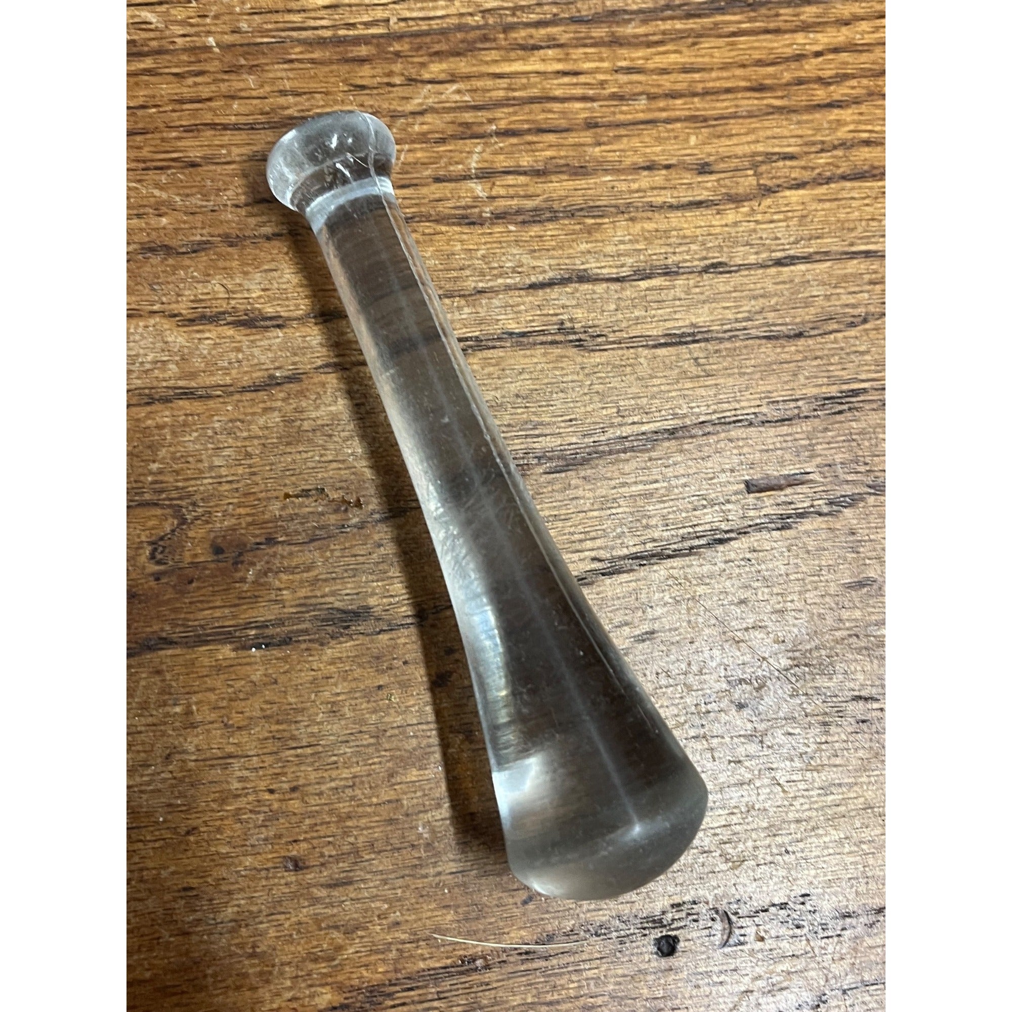 Vintage Clear Glass Pestle No. 4 Replacement for Mortar Apothecary 5.5" Long