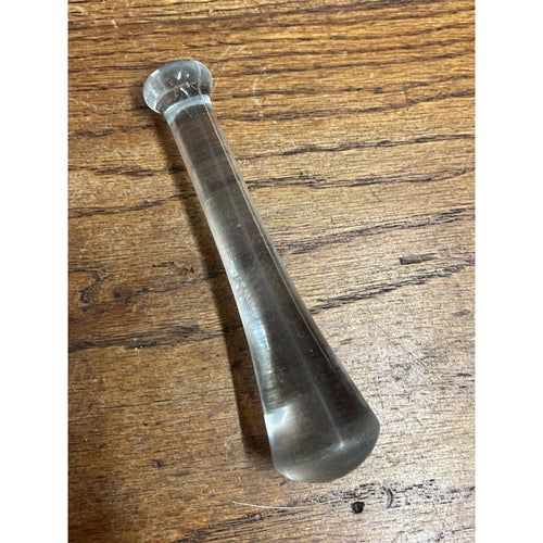 Vintage Clear Glass Pestle No. 4 Replacement for Mortar Apothecary 5.5" Long