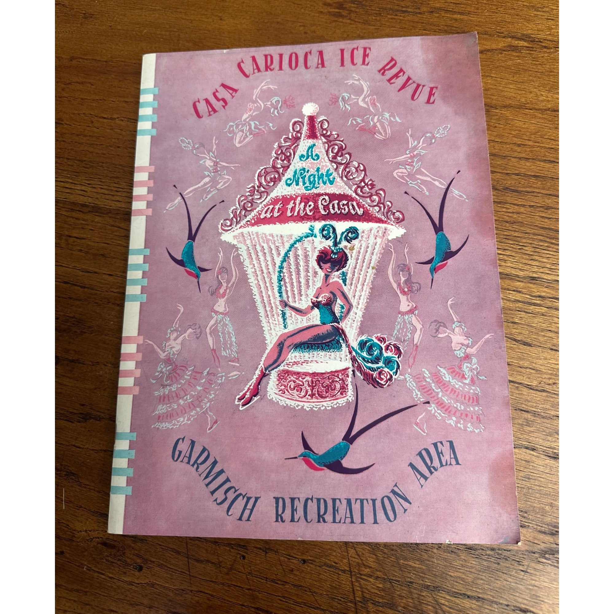 Vintage Casa Carioca Ice Revue Program Garmisch Recreation Area Germany