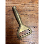 Vintage Solid Brass Bartender Cocktail Tool Bottle Opener Ice Crusher Heavy 6oz