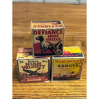 Reproduction Vintage Ammo Shell Boxes Miniature Defiance Winchester Ranger Peters