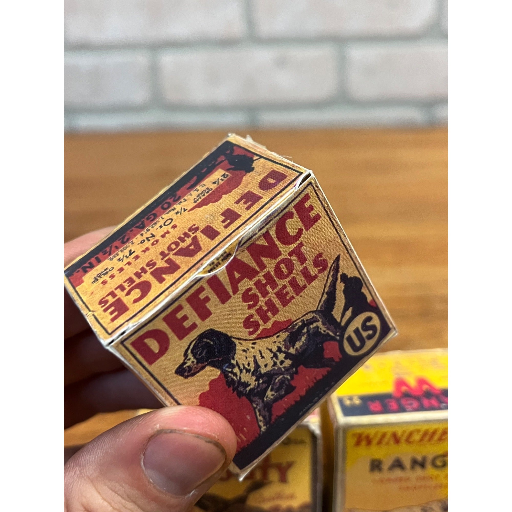 Reproduction Vintage Ammo Shell Boxes Miniature Defiance Winchester Ranger Peters