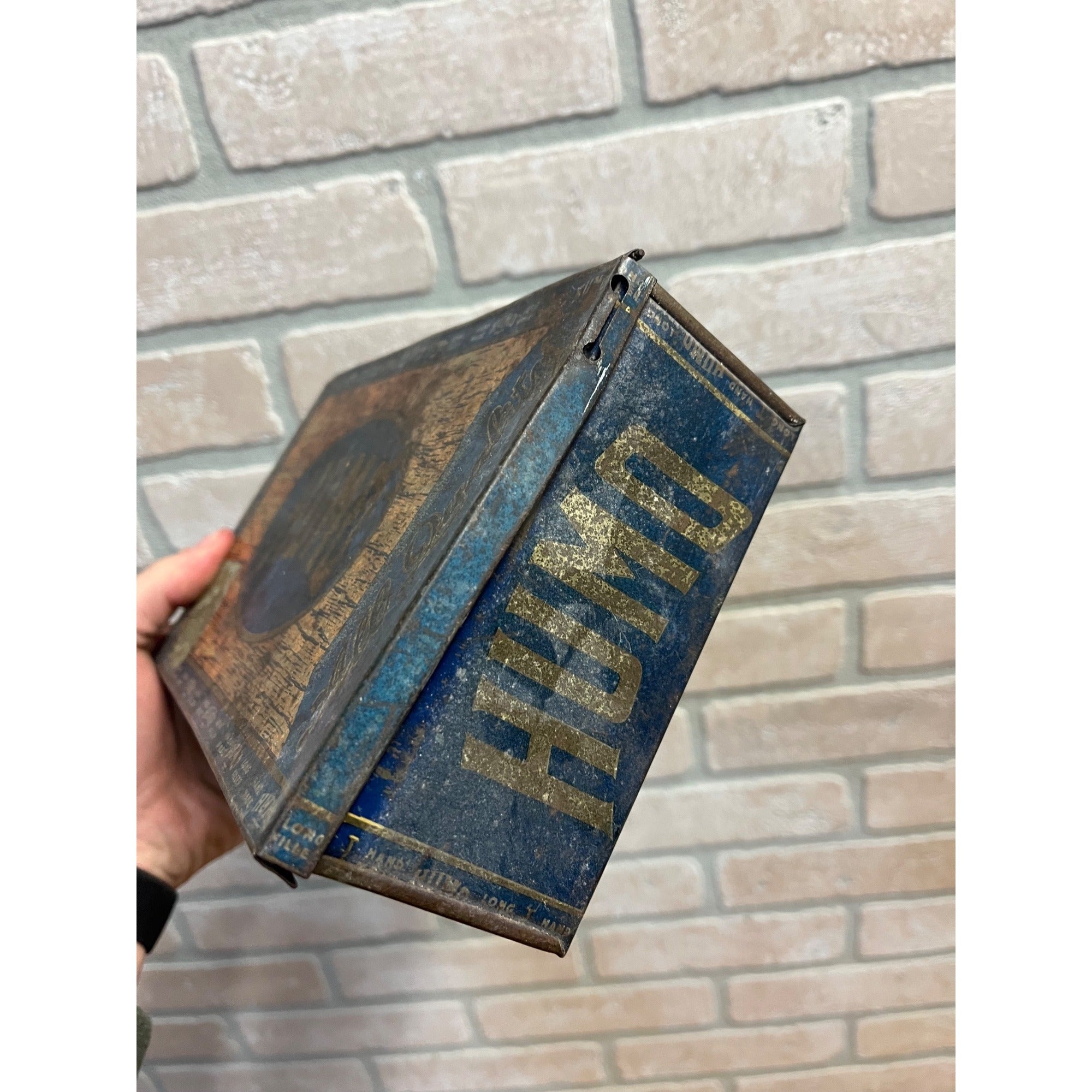 Vintage Humo Tin Metal Cigar Box Advertising Detroit Michigan Cressman Cigar Co.