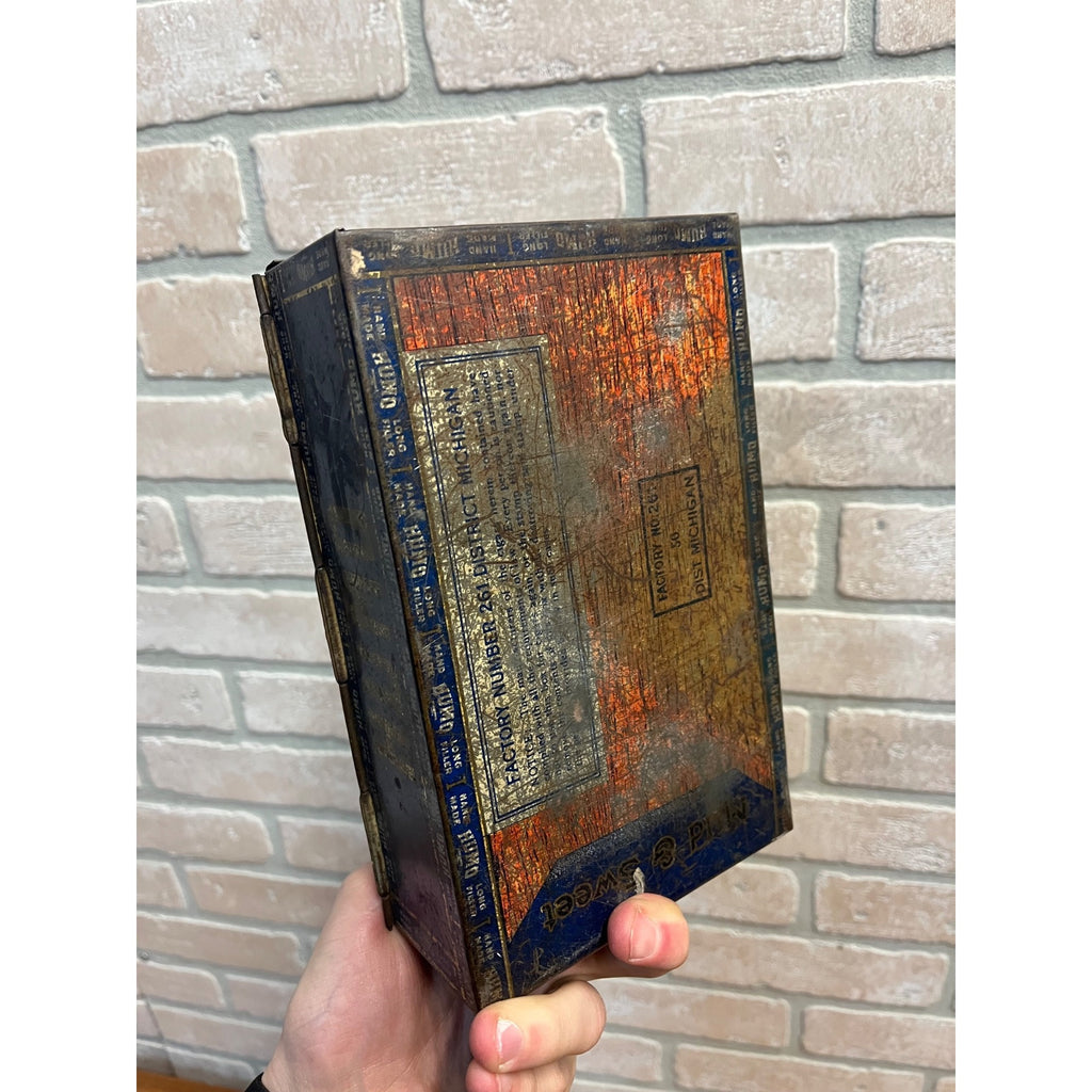 Vintage Humo Tin Metal Cigar Box Advertising Detroit Michigan Cressman Cigar Co.