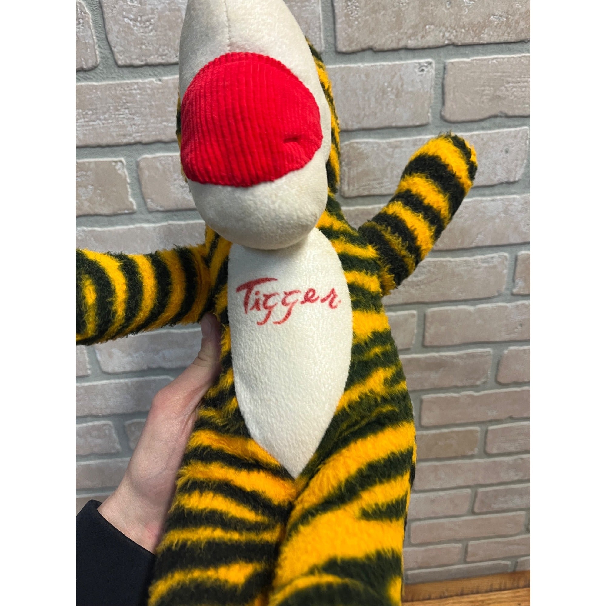 Vintage 1970s Winnie the Pooh Tigger 14" Plush Stuffed Animal Sears Roebuck