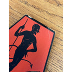 EXCEEDINGLY RARE Antique Beistle Halloween Party Hats Devil Riding Bat & Witch