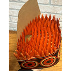 EXCEEDINGLY RARE Antique Beistle Halloween Party Hats Devil Riding Bat & Witch