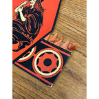 EXCEEDINGLY RARE Antique Beistle Halloween Party Hats Devil Riding Bat & Witch