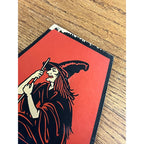 EXCEEDINGLY RARE Antique Beistle Halloween Party Hats Devil Riding Bat & Witch