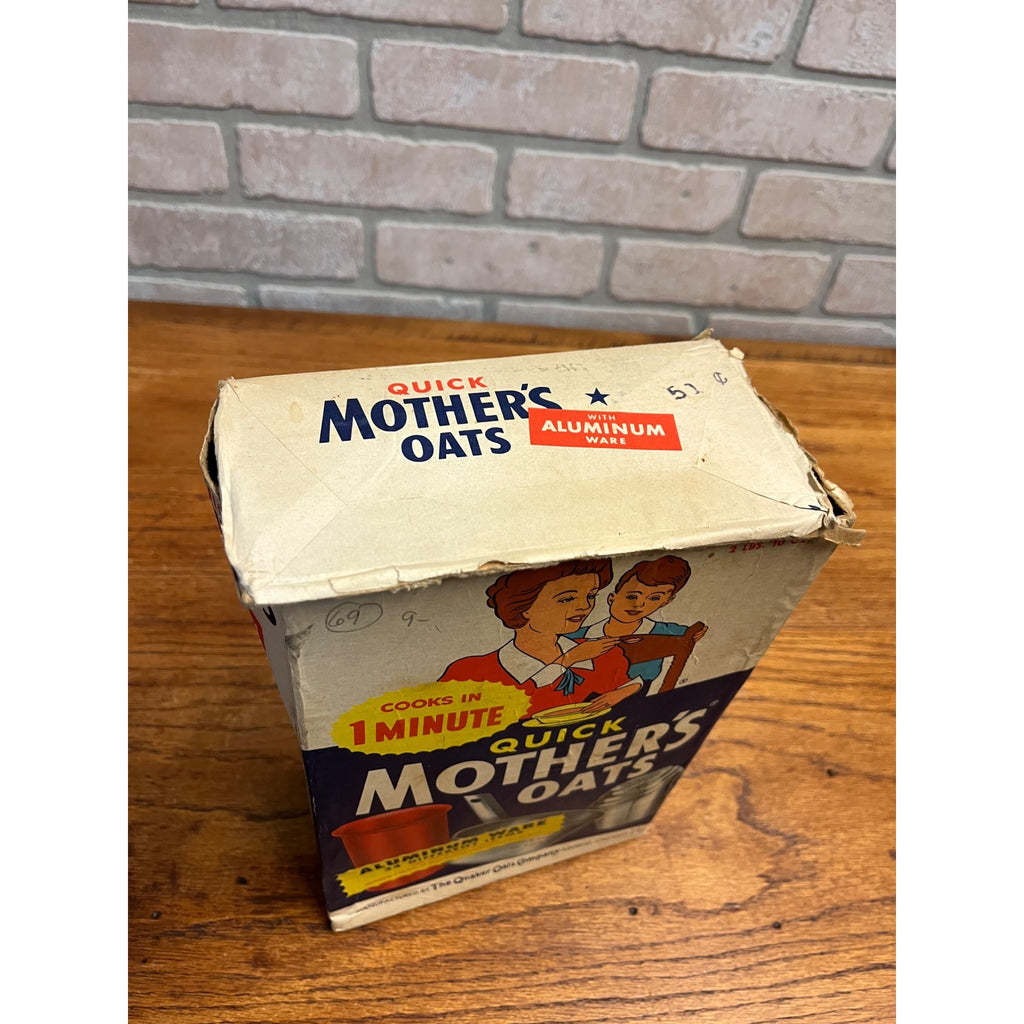 Antique 1920s Quaker Oats Co. "Quick Mothers Oats"  Empty Box Advertising