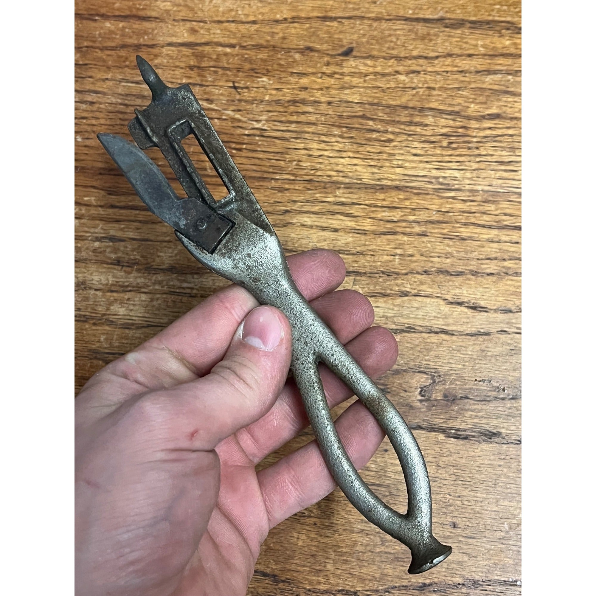 RARE Vintage 1890 Utility Multi Tool Ewr Can Opener Ice Pick Crusher Elgin Wood