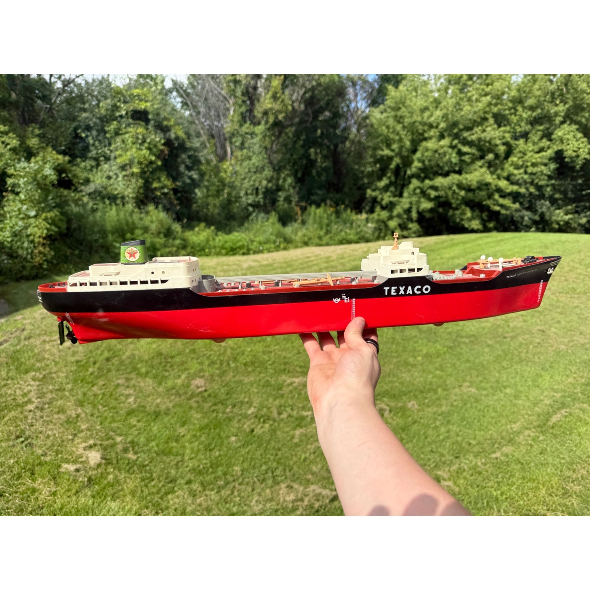 Vintage Wen Mac SS Texaco North Dakota Oil Tanker Ship Advertising Toy Parts