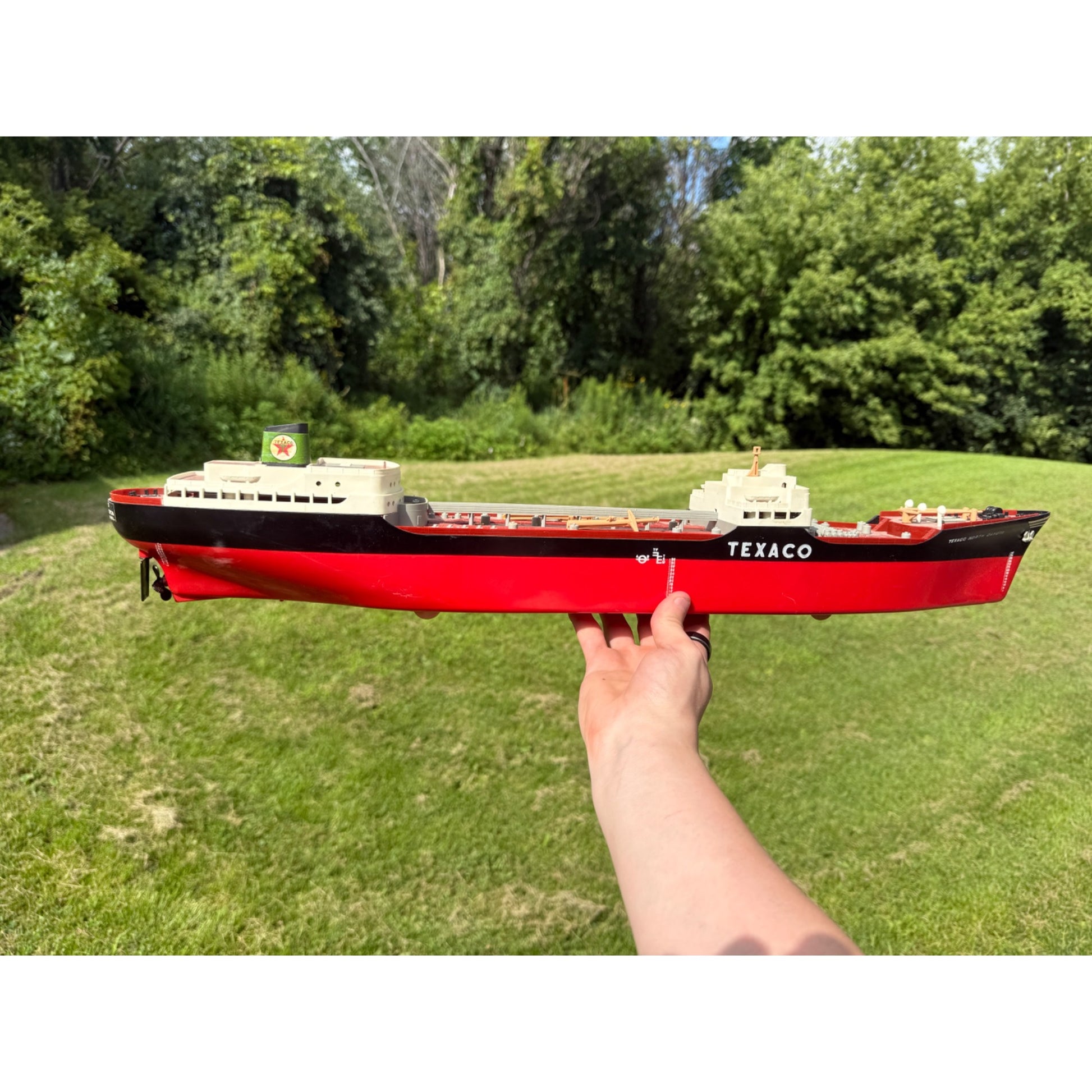 Vintage Wen Mac SS Texaco North Dakota Oil Tanker Ship Advertising Toy Parts