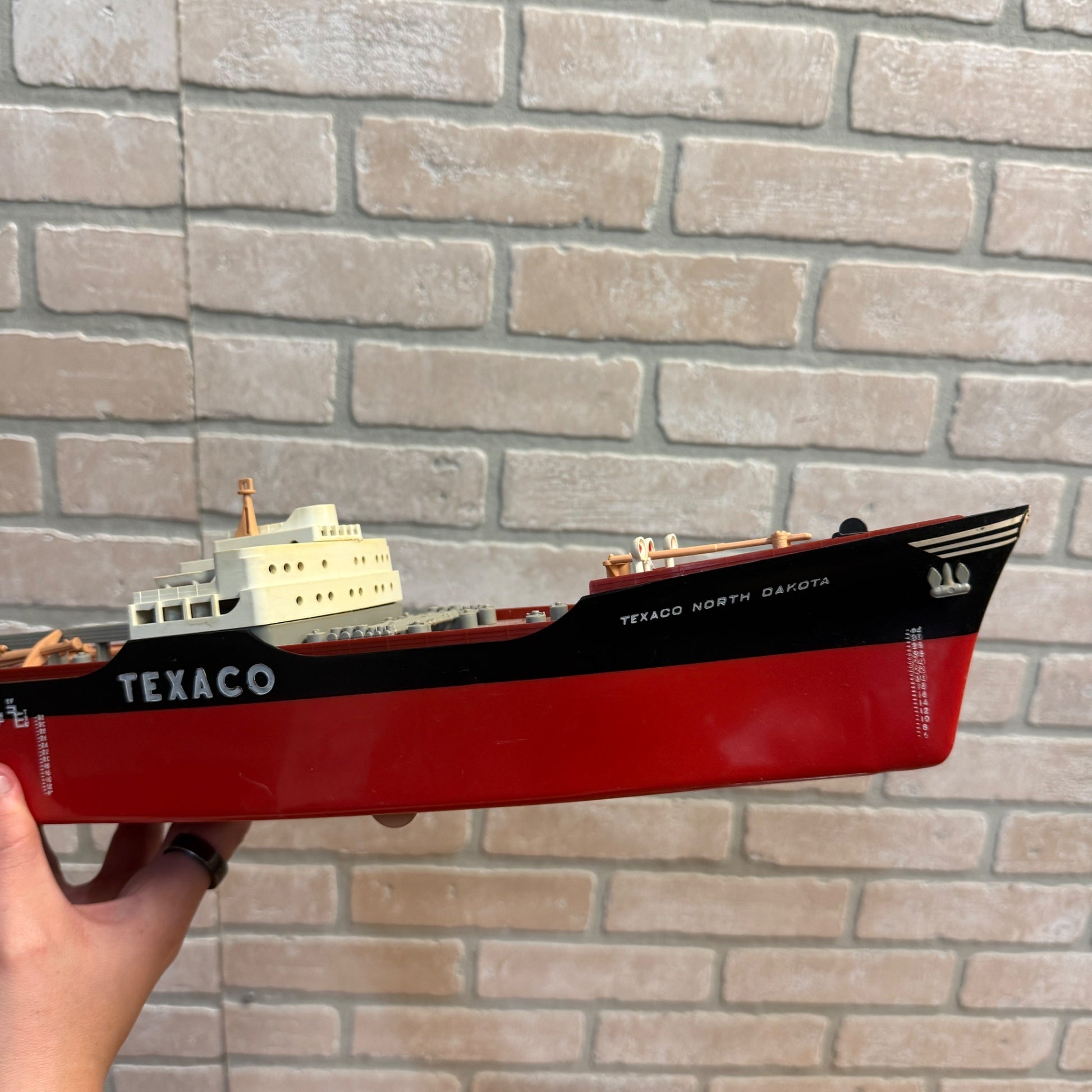 Vintage Wen Mac SS Texaco North Dakota Oil Tanker Ship Advertising Toy Parts