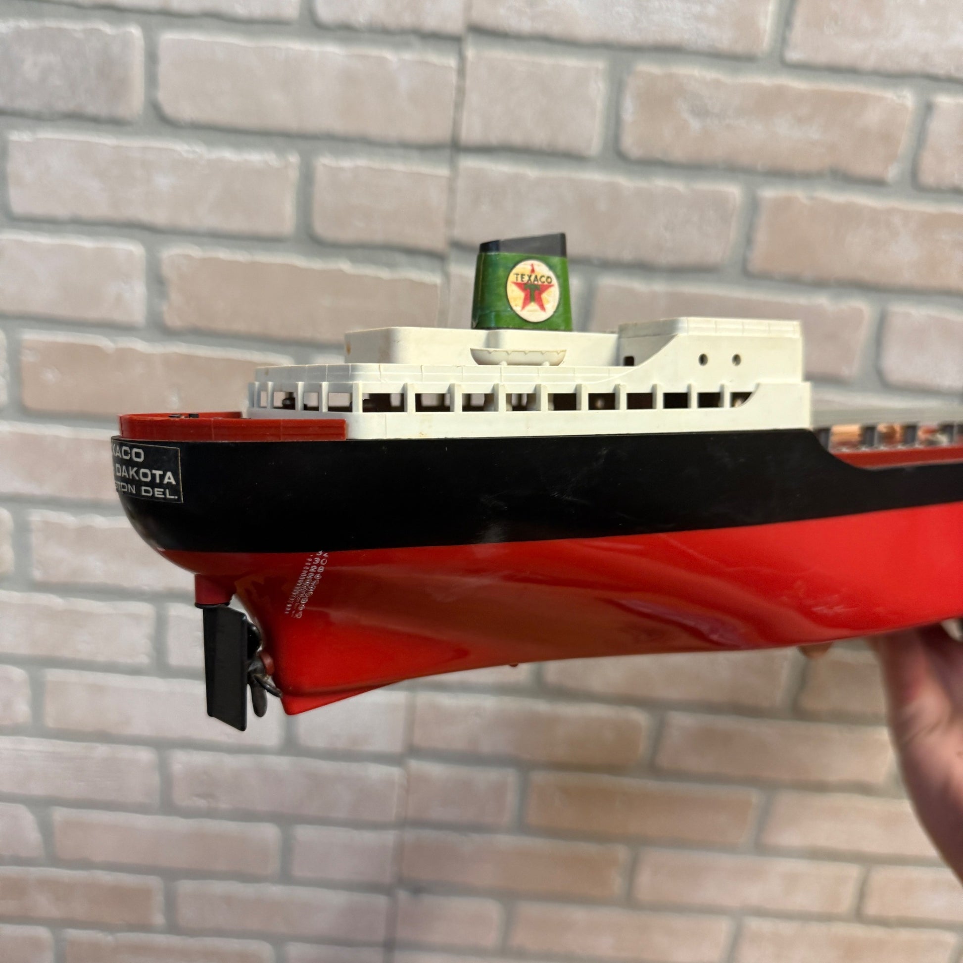 Vintage Wen Mac SS Texaco North Dakota Oil Tanker Ship Advertising Toy Parts