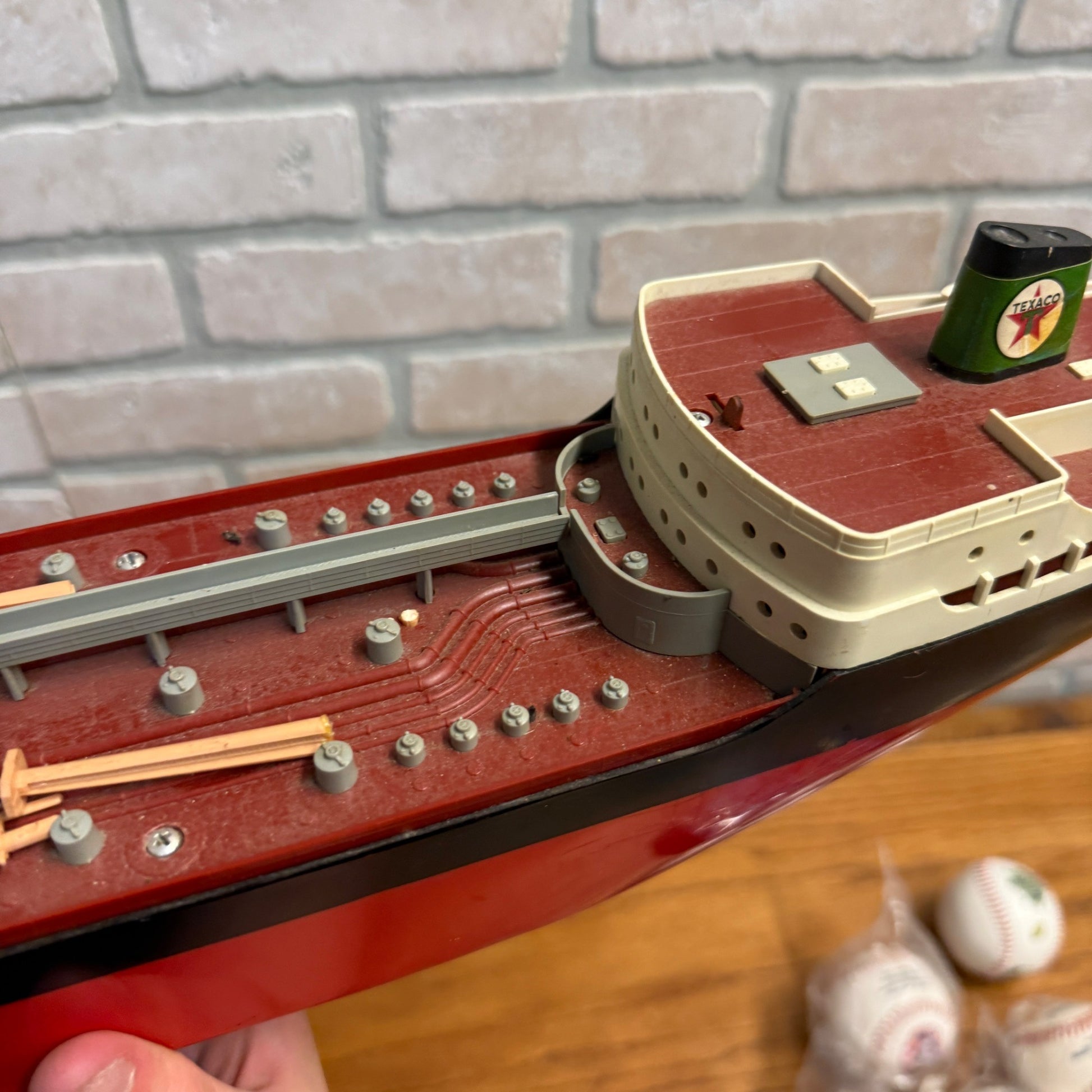 Vintage Wen Mac SS Texaco North Dakota Oil Tanker Ship Advertising Toy Parts