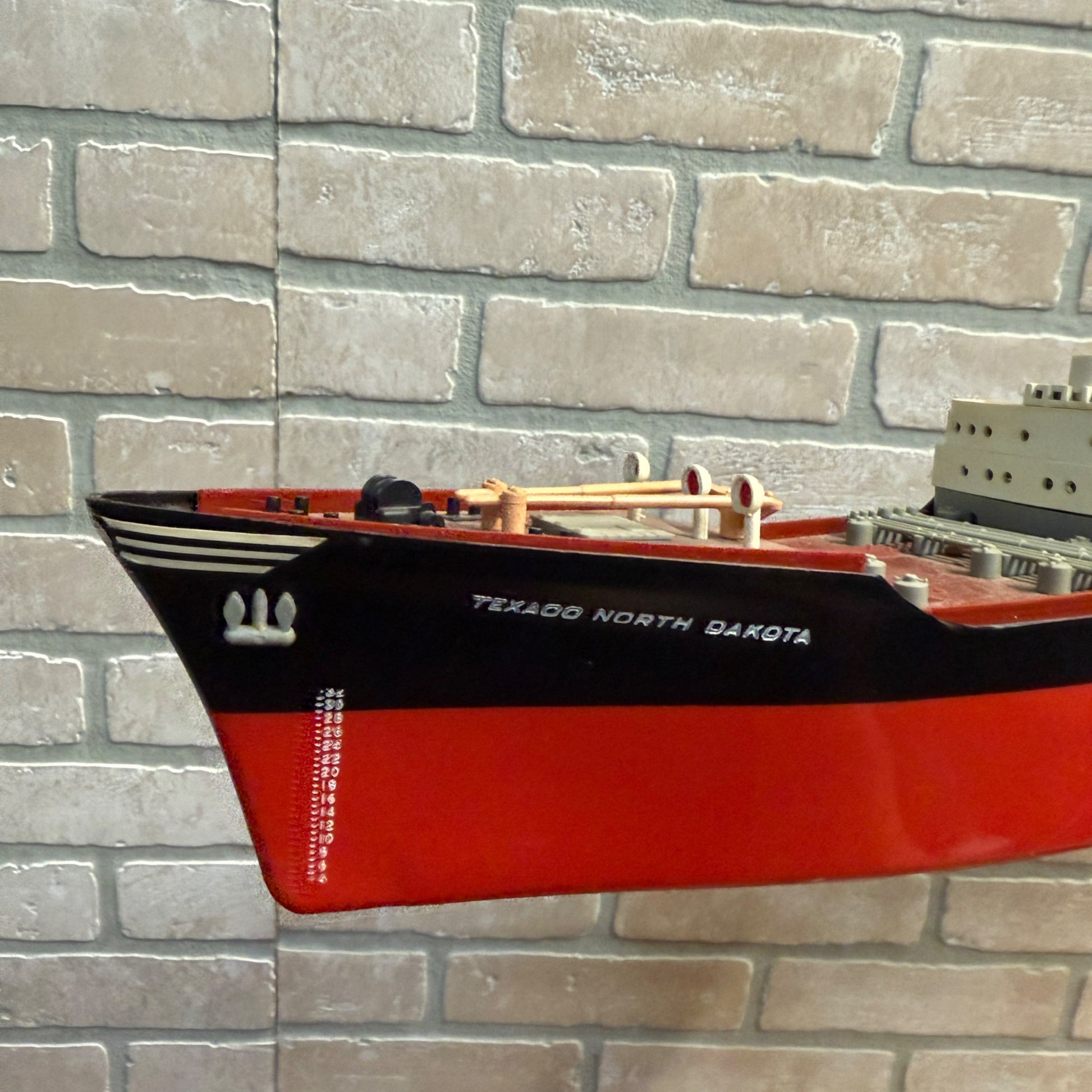 Vintage Wen Mac SS Texaco North Dakota Oil Tanker Ship Advertising Toy Parts
