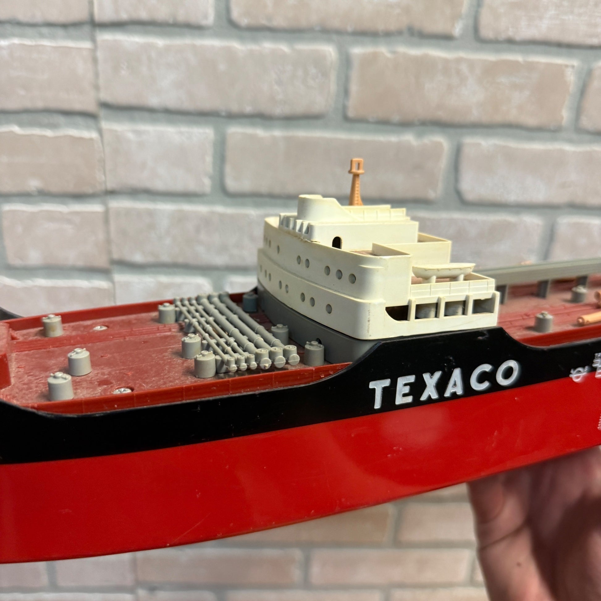 Vintage Wen Mac SS Texaco North Dakota Oil Tanker Ship Advertising Toy Parts