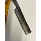 SCARCE Antique Figural Horse Celluloid Straight Razor Doyle #10 Freije Asha