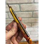 SCARCE Antique Figural Horse Celluloid Straight Razor Doyle #10 Freije Asha