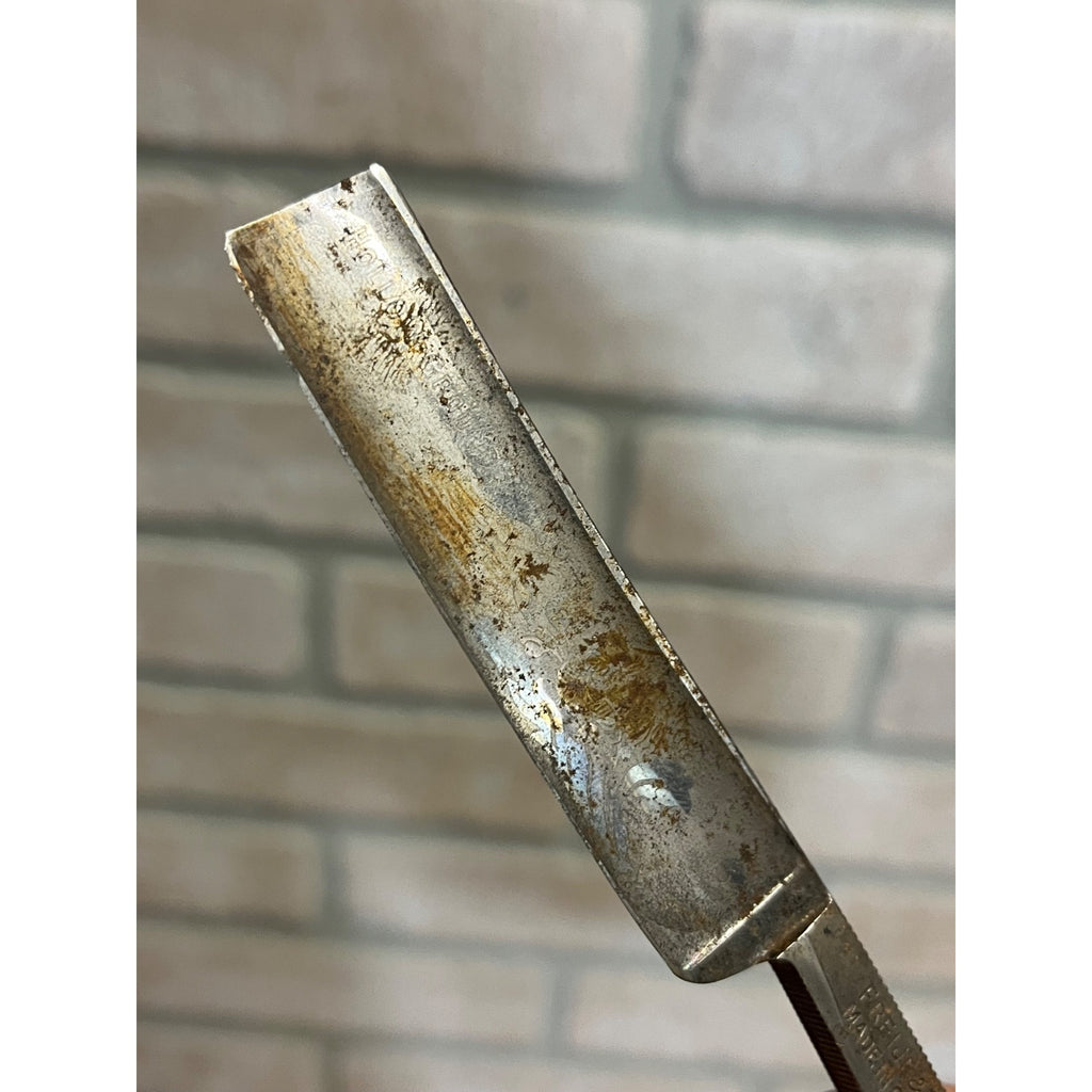 SCARCE Antique Figural Horse Celluloid Straight Razor Doyle #10 Freije Asha