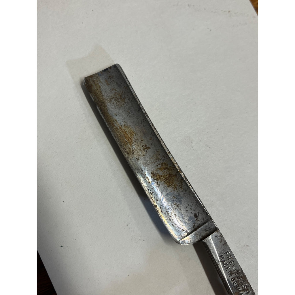 SCARCE Antique Figural Horse Celluloid Straight Razor Doyle #10 Freije Asha