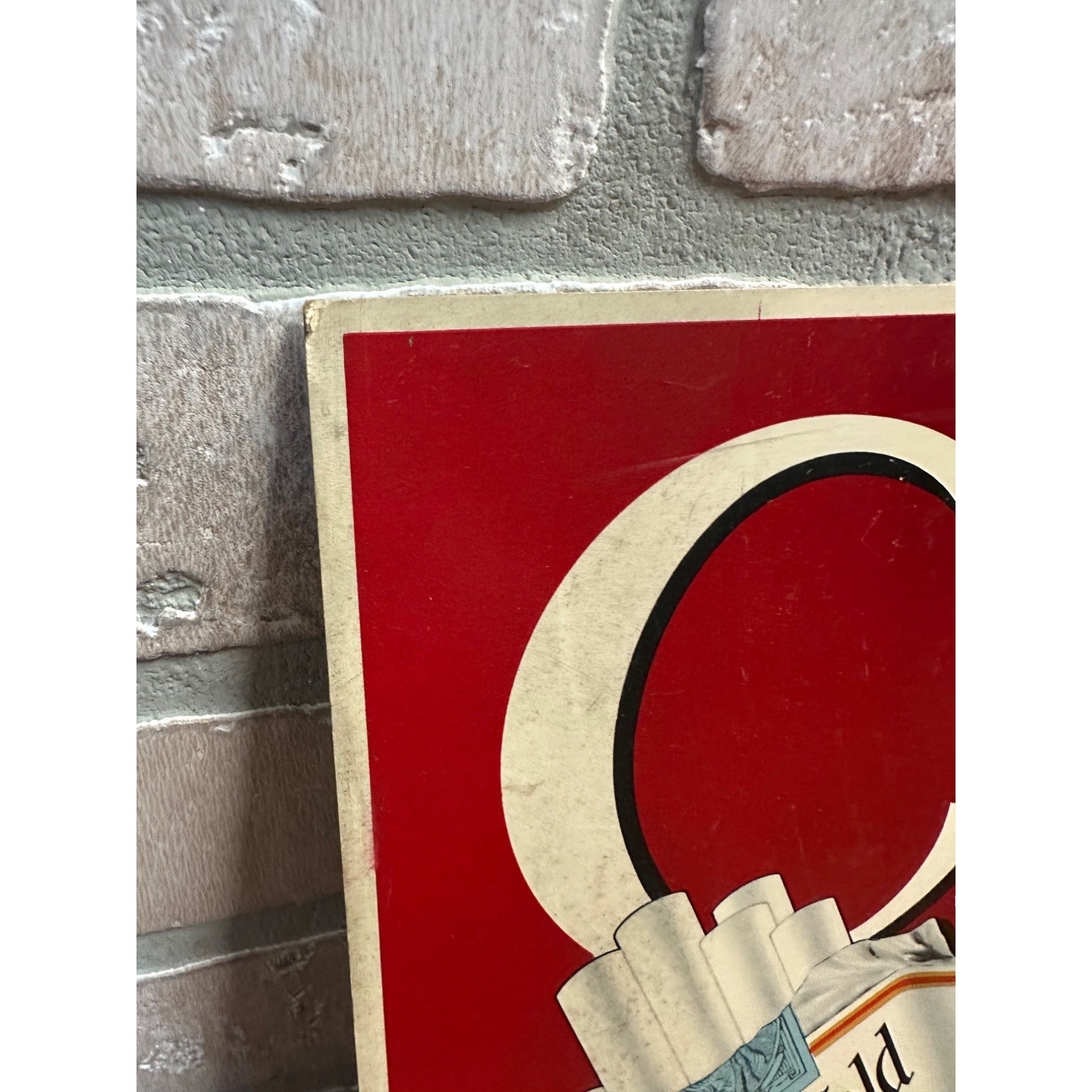 Vintage Chesterfield Cigarettes Store Display Advertising Sign Cardstock 1950s